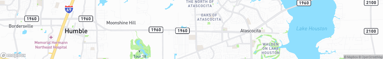 Hampton Inn & Suites Houston/Atascocita - map