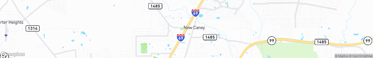 New Caney Truck Terminal - map