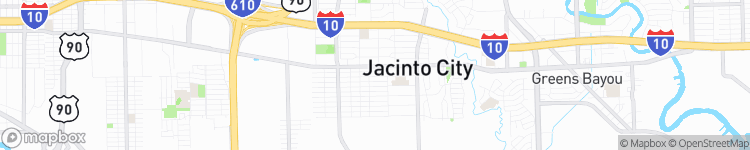 Jacinto City - map
