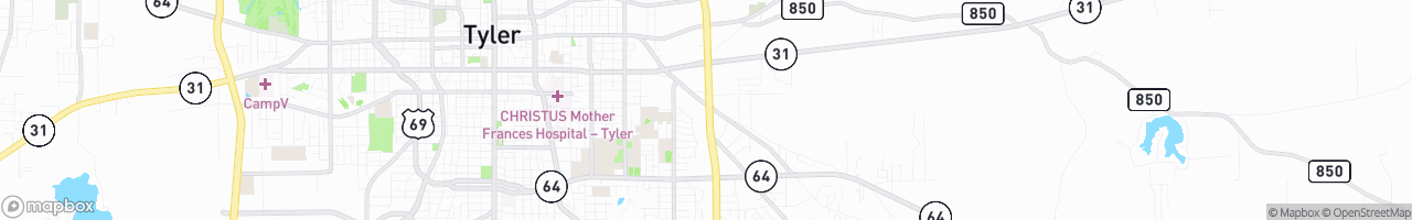 Tyler Truck Stop - map