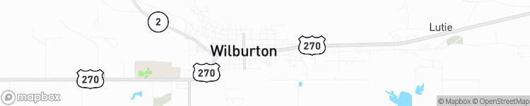 Wilburton - map