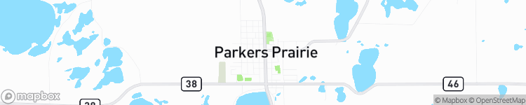 Parkers Prairie - map