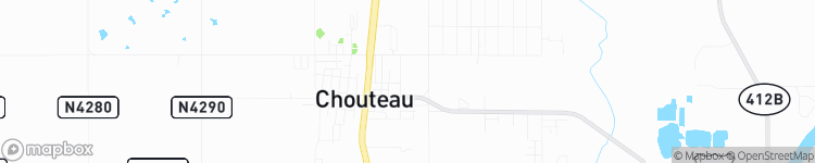 Chouteau - map
