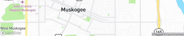 Muskogee - map