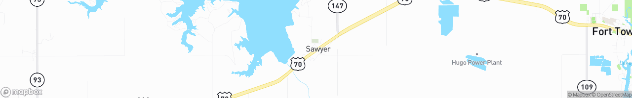 Sawyer Finish Line - map