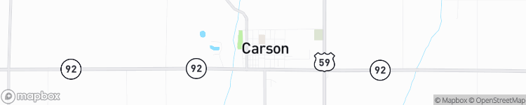 Carson - map