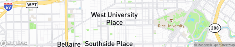 West University Place - map