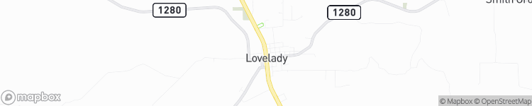 Lovelady - map