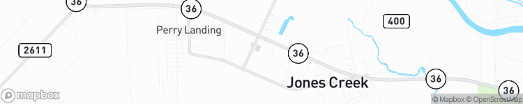 Jones Creek - map