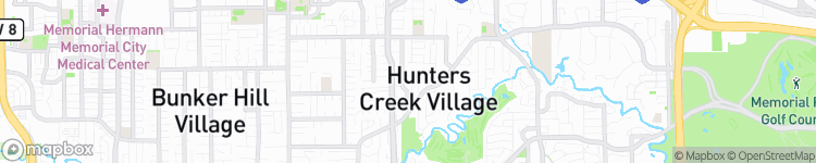 Hunters Creek Village - map