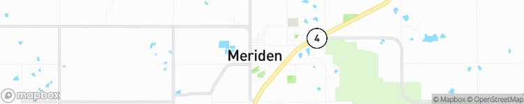 Meriden - map