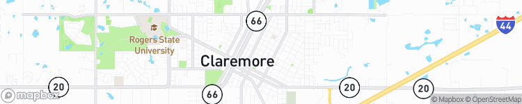 Claremore - map