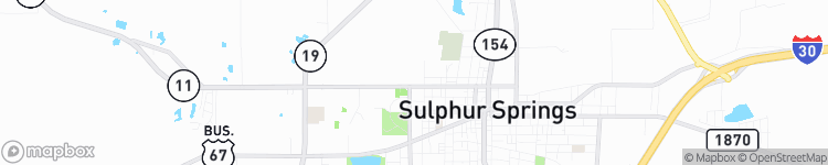 Sulphur Springs - map