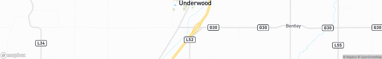 Underwood Truck Stop I-80 (Phillips) - map