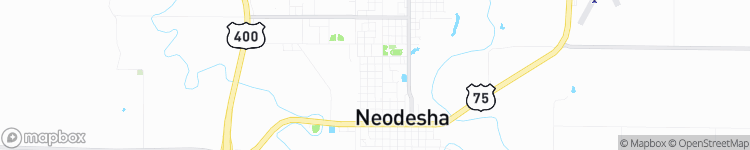 Neodesha - map