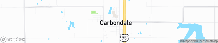 Carbondale - map