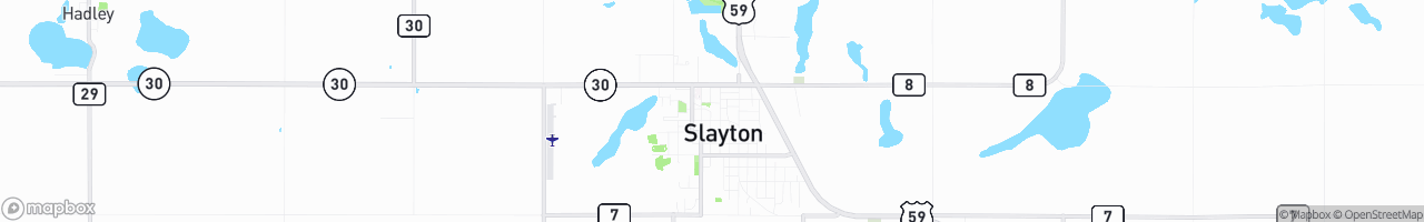Slayton - map