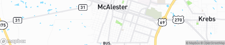 McAlester - map
