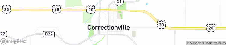 Correctionville - map
