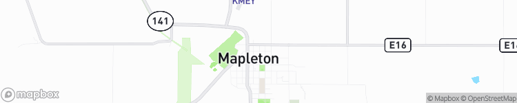 Mapleton - map