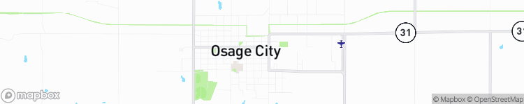 Osage City - map