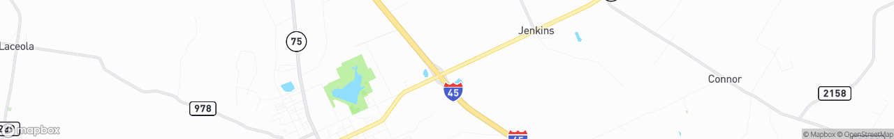 I-45 Truck Stop (Shamrock) - map