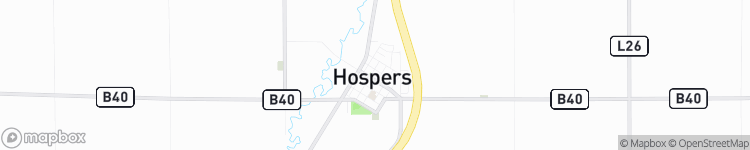 Hospers - map