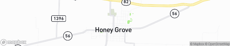 Honey Grove - map