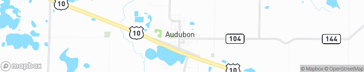 Audubon - map
