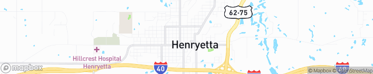 Henryetta - map