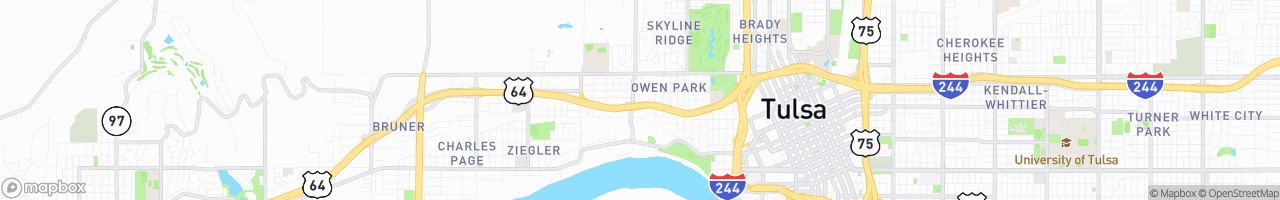 Quality Inn Tulsa-Downtown West - map