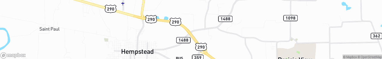Hempstead Truck Stop - map