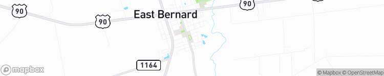 East Bernard - map