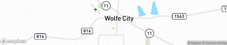 Wolfe City - map