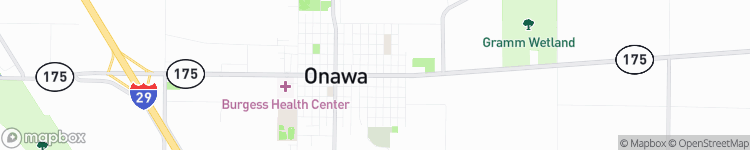 Onawa - map