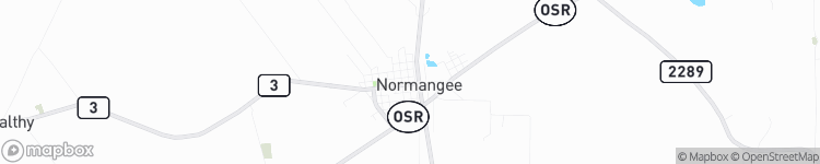 Normangee - map
