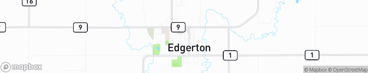 Edgerton - map
