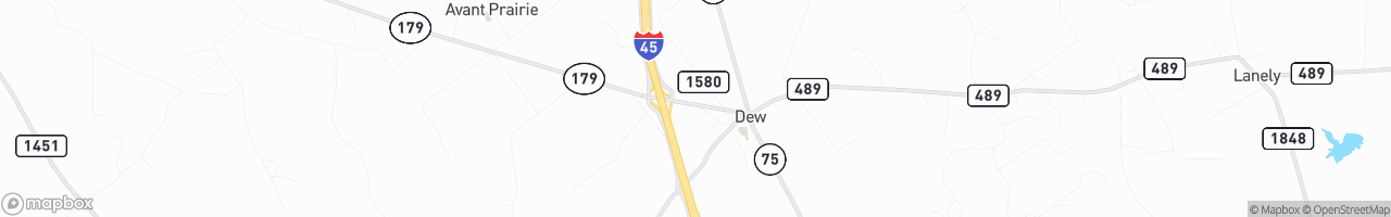 Dew Truck Stop - map