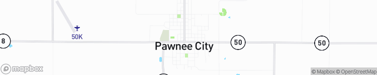 Pawnee City - map