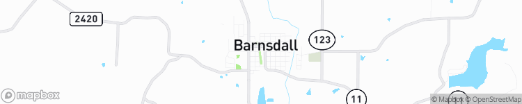 Barnsdall - map
