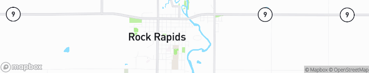 Rock Rapids - map
