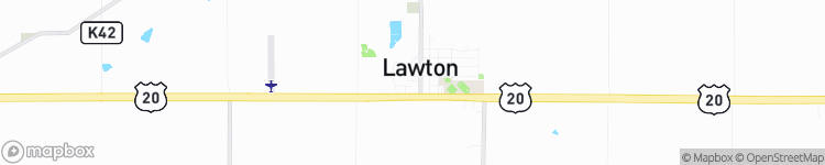 Lawton - map
