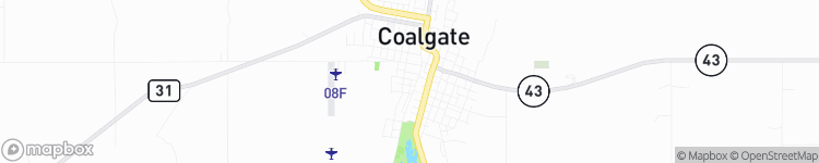 Coalgate - map