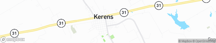 Kerens - map