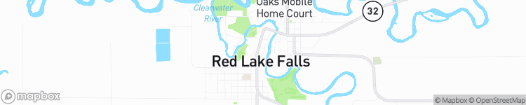 Red Lake Falls - map