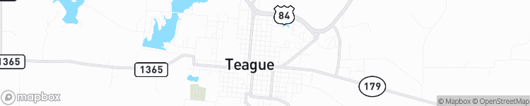 Teague - map