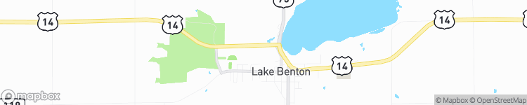 Lake Benton - map
