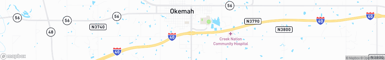 Okemah Travel Center - map
