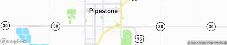 Pipestone - map