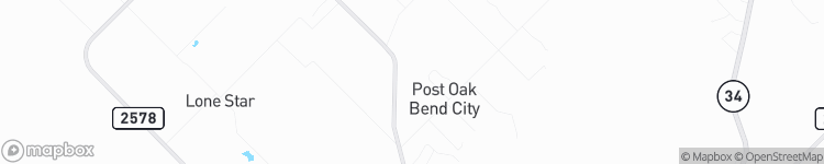 Post Oak Bend City - map